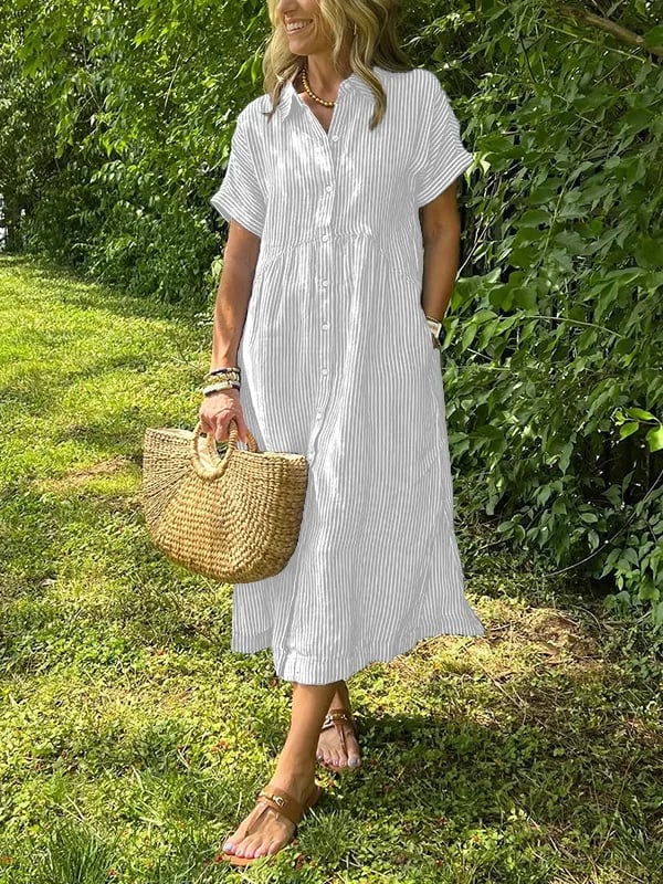 SASSY | ELEGANT STRIPED DRESS