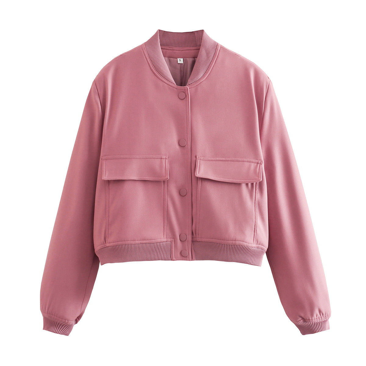 Miley – Cropped Utility Bomber Jacket
