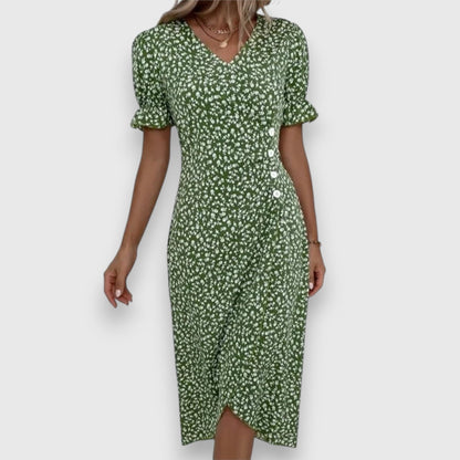 Amara – Floral Wrap Midi Dress