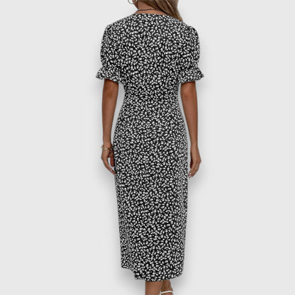 Amara – Floral Wrap Midi Dress