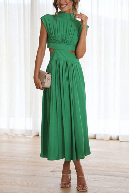 Quincy - Midi Dress With Cut-Out And Pockets