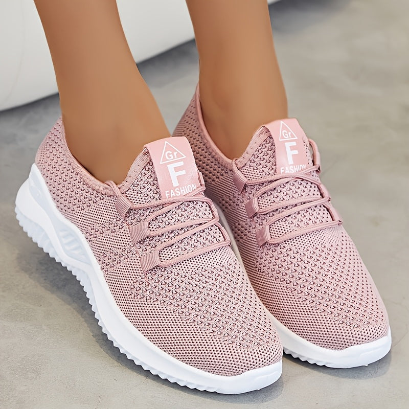 Ashleigh – Knit Lace-Up Trainers