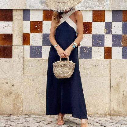 Adelina – Halter Maxi Dress