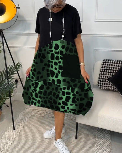 Lina - Airy Dress With Round Neckline