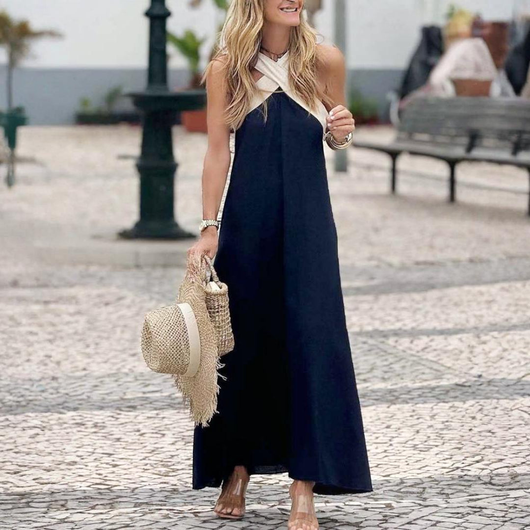 Adelina – Halter Maxi Dress