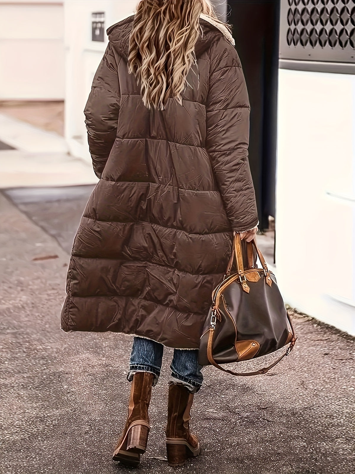 Becky – Oversized Sherpa-Lined Coat