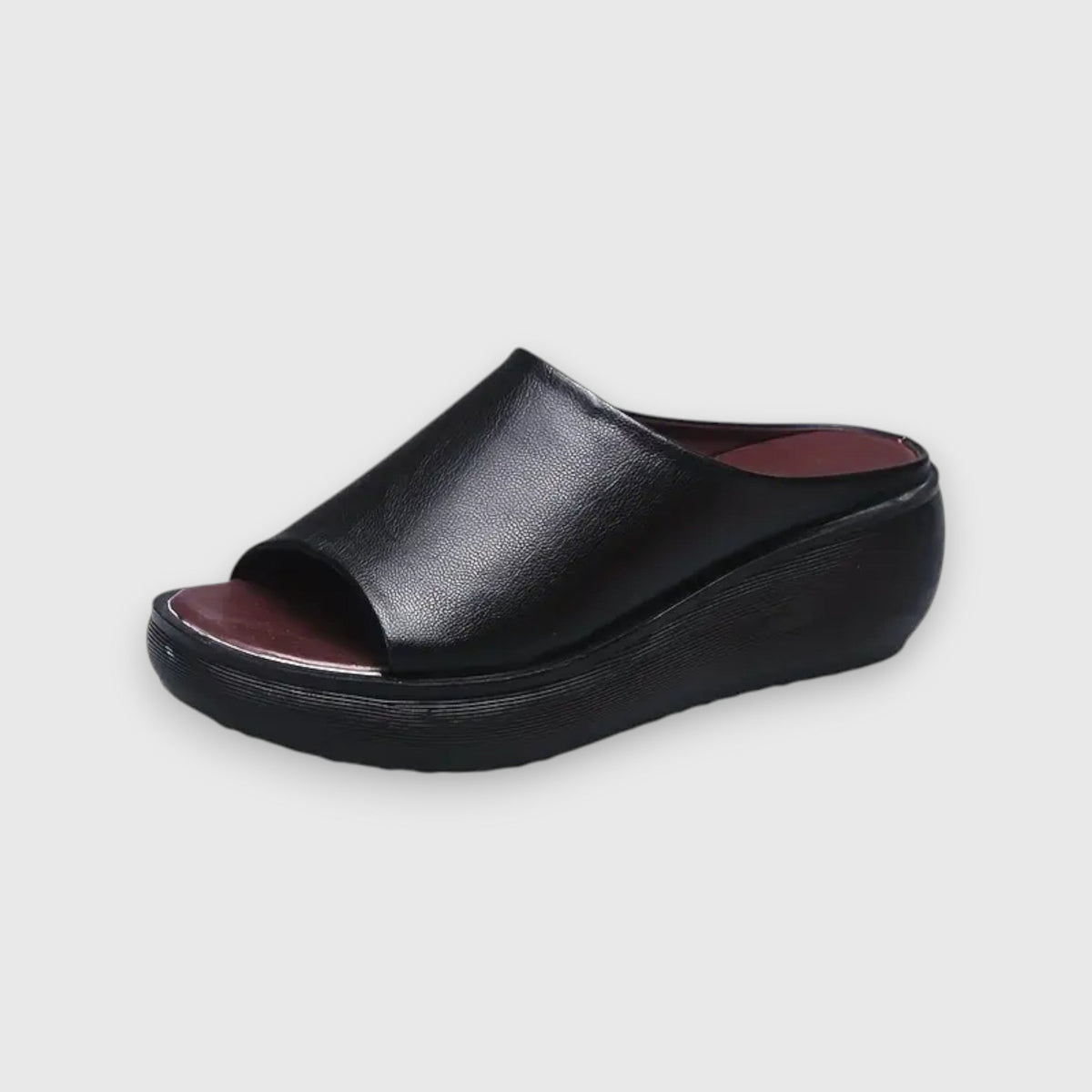 Amelie - Soft Faux-Leather Sandal