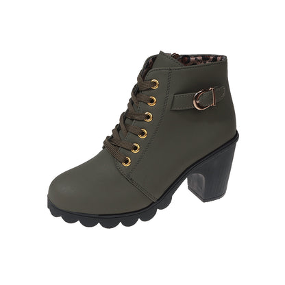Riley – Heeled Side Zipper Ankle Boots