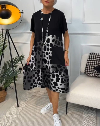 Lina - Airy Dress With Round Neckline