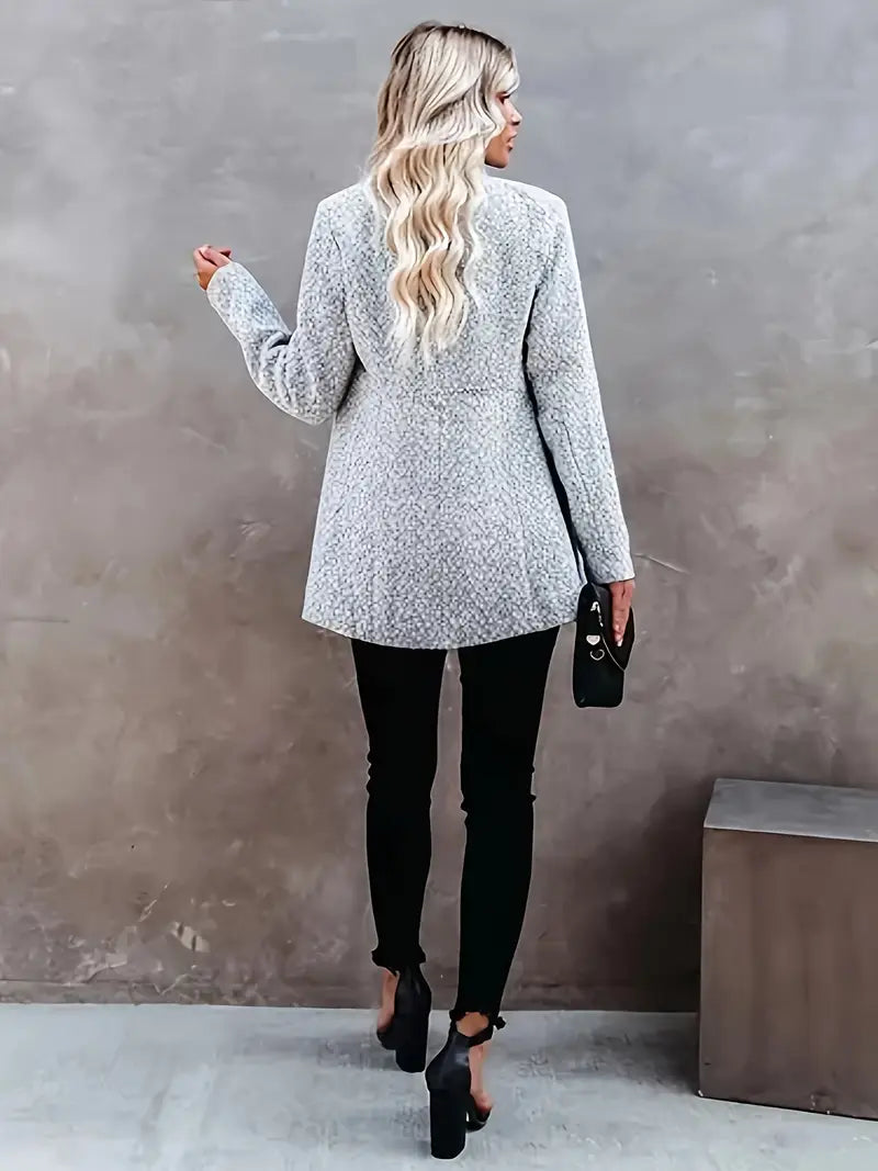 Stella™ | Elegant Mid-Length Coat with Pockets