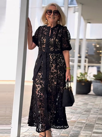 Abigail – Lace Boho Maxi Dress