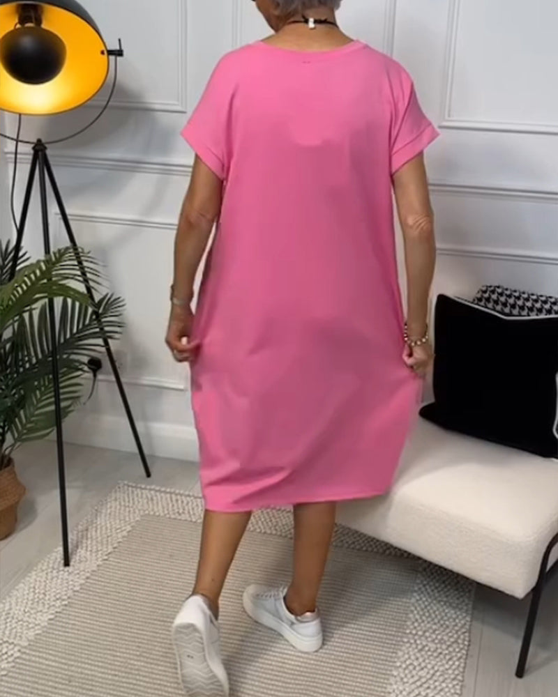 Zuzanna - Airy Dress With Round Neckline