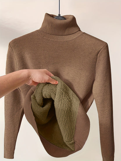 Zoe - Soft Turtle Neck Pullover Sweater