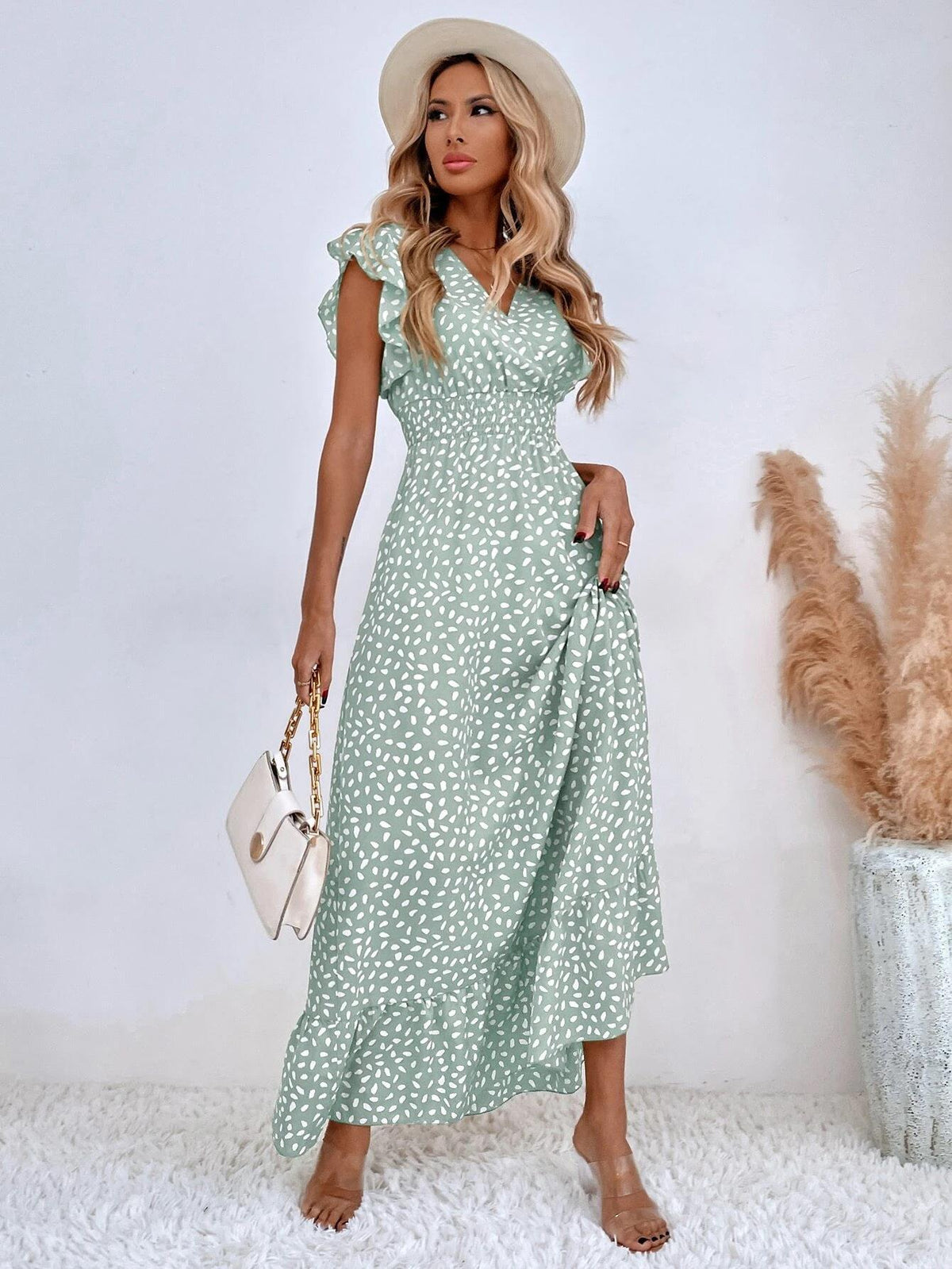 Effie – Ruffle Sleeve Maxi Dress