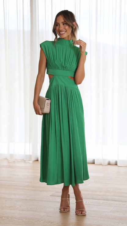 Quincy - Midi Dress With Cut-Out And Pockets