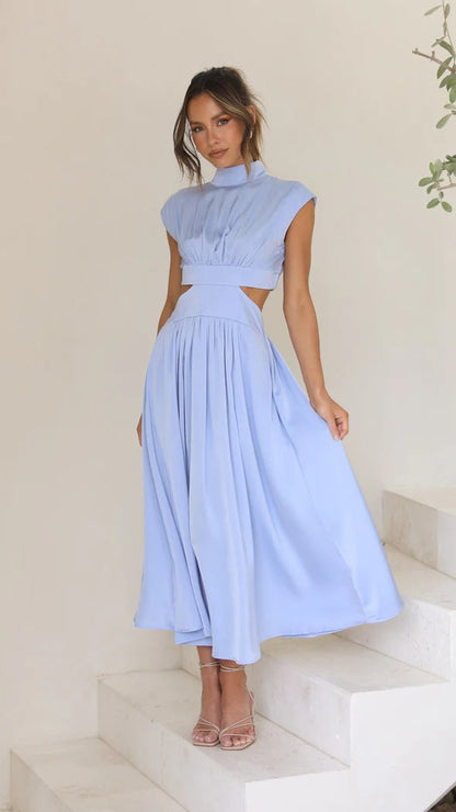 Quincy - Midi Dress With Cut-Out And Pockets