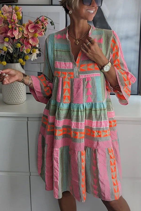 Ayla – Bohemian Tiered Tunic Dress