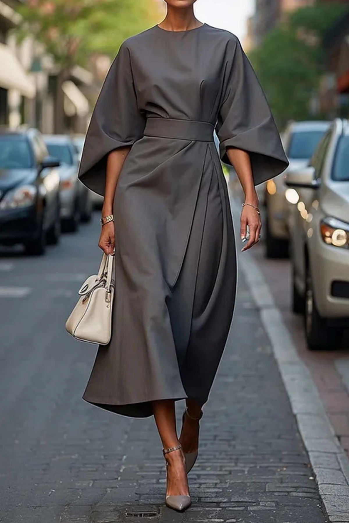 Gwen – Batwing Sleeve Wrap Dress
