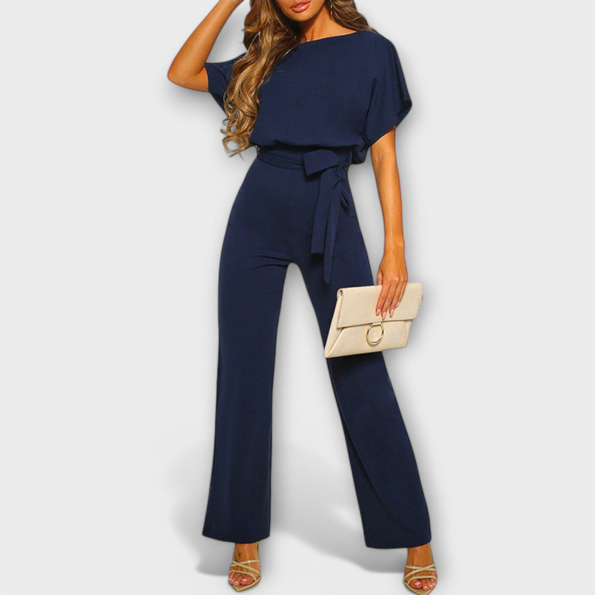 Marlowe – Wide-Leg Belted Jumpsuit
