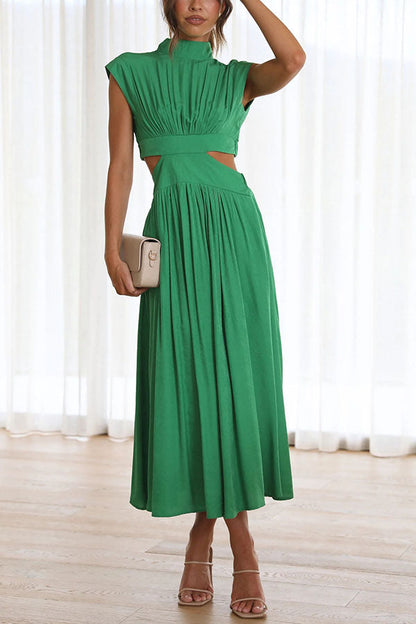Quincy - Midi Dress With Cut-Out And Pockets