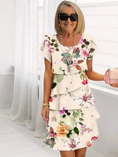 Amabel – Printed Boho Midi Dress