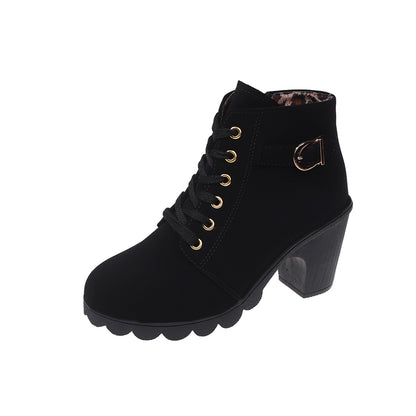 Riley – Heeled Side Zipper Ankle Boots