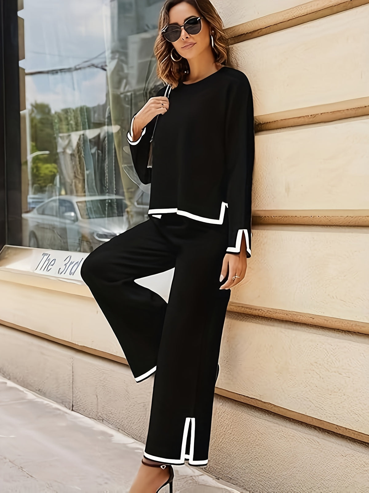 Blythe – Contrast Trim Lounge Set