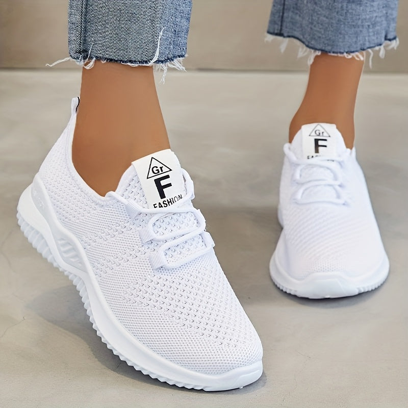 Ashleigh – Knit Lace-Up Trainers