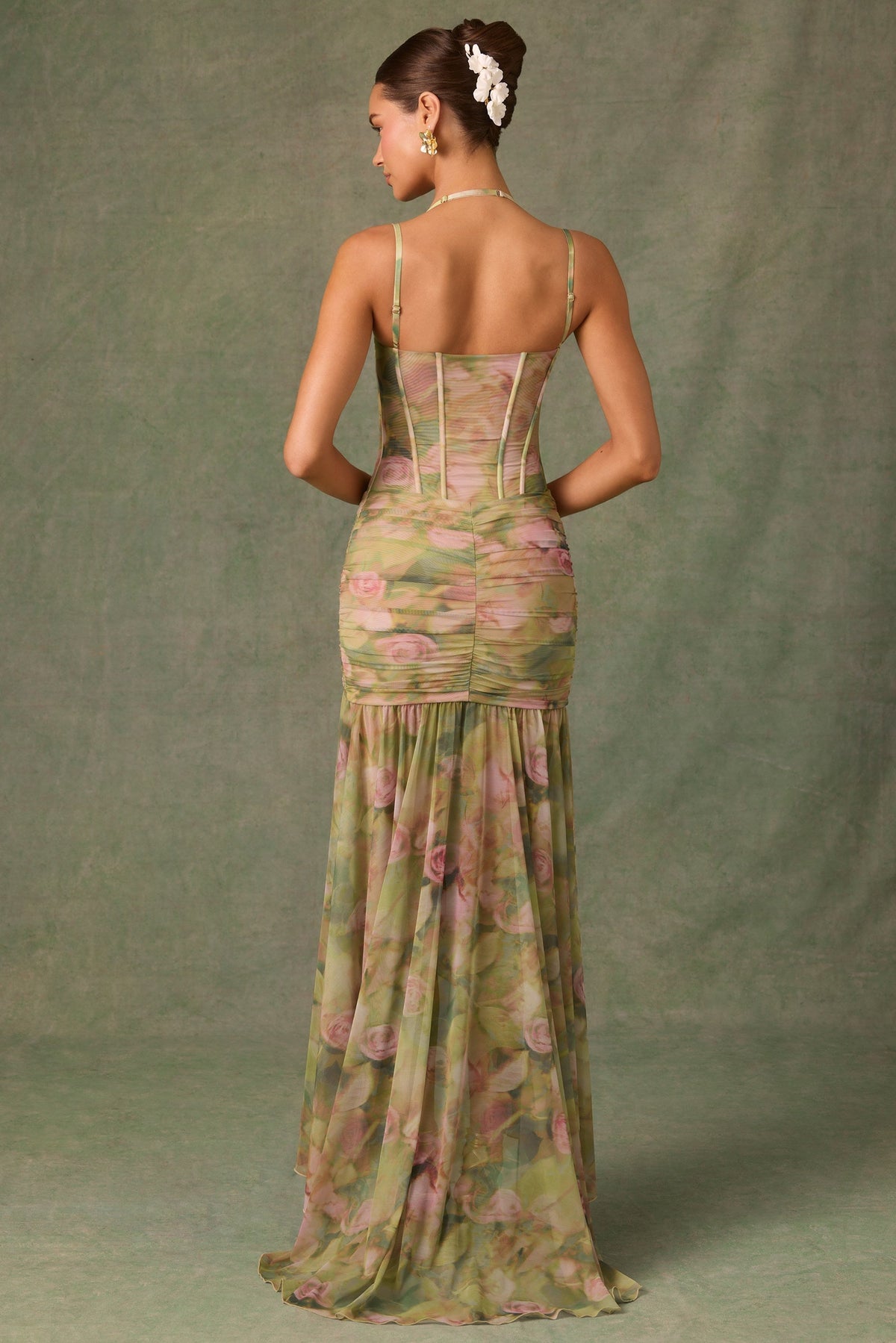 Esmeralda - Asymmetrical Bodycon Dress With Ruffles