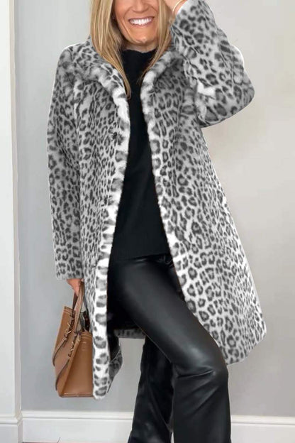 Leah™ | Leopard Print Coat