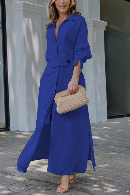 Jeanette - Maxi Dress With V-Neckline
