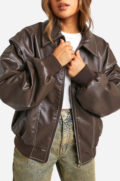 Classic Leather Bomber